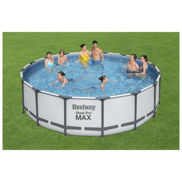 Kit Piscine hors sol tubulaire BESTWAY Steel Pro Max™ - 488 x 122 cm