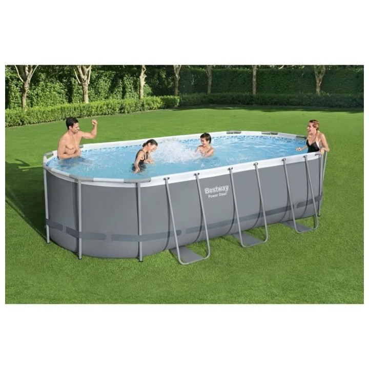 Kit Piscine hors sol tubulaire BESTWAY Power Steel™- 549 x 274 x 122