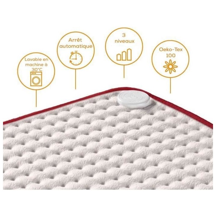 BEURER HK comfort - Coussin chauffant - Surface douce, chauffe rapide