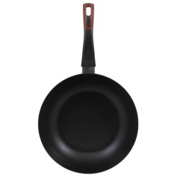 Wok Renberg Noir Rouge Aluminium