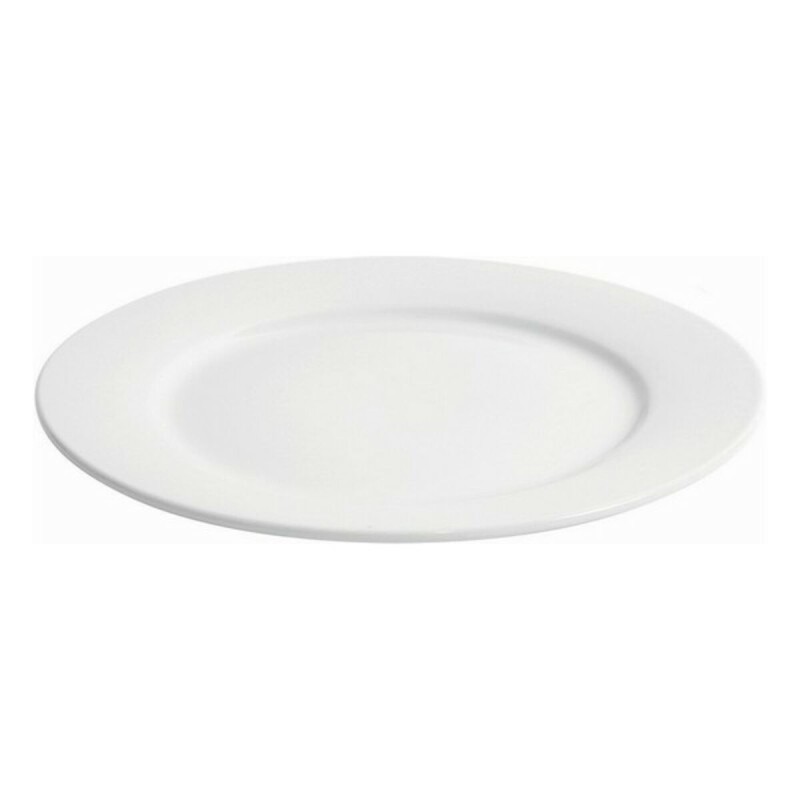 Assiette plate Porcelaine Blanc (ø 28,5 x 2,5 cm)