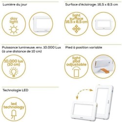 BEURER TL 20 - Lampe de luminothérapie compacte : pratique pour les déplacements