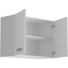 OSLO Meuble haut 2 portes - Blanc - L 80 x P 36 x H 58 cm