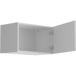 OSLO Meuble haut court 1 porte - Blanc - L 60 x P 36 x H 35 cm