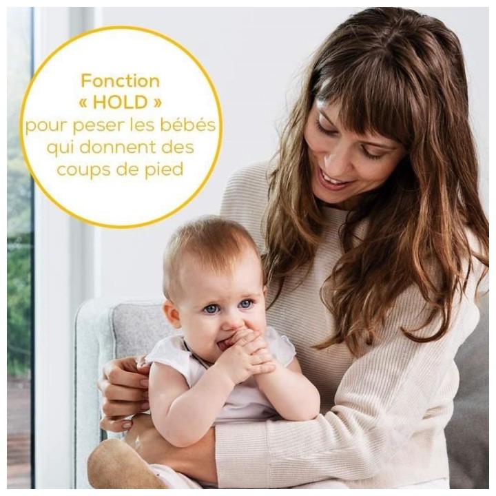 BEURER BY 80 - Pese-bébé - Fonction de stabilisation automatique