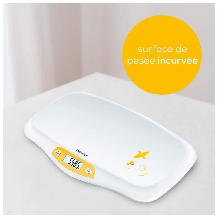 BEURER BY 80 - Pese-bébé - Fonction de stabilisation automatique