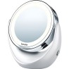 BEURER BS 49 - Miroir grossissant x5 cosmétique rotatif avec lumiere LED