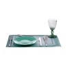 Assiette plate Vert verre 21 x 2 x 21 cm