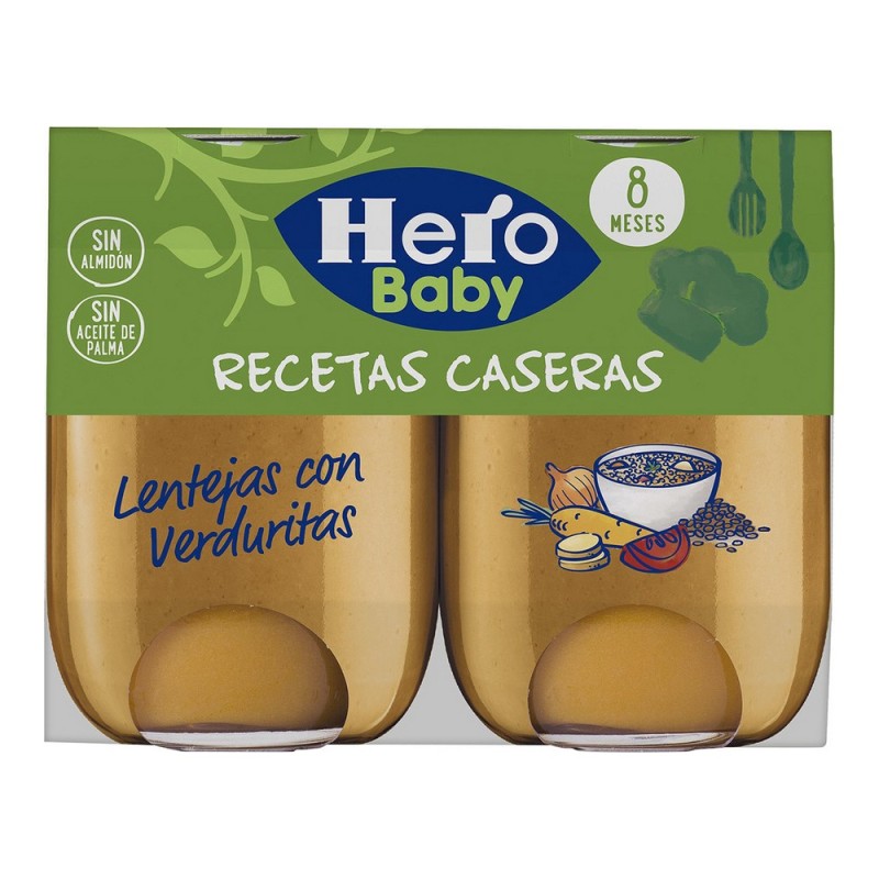 Pot pour bébé Hero Recetas Caseras Lentilles Verduras (2 x 190 gr)