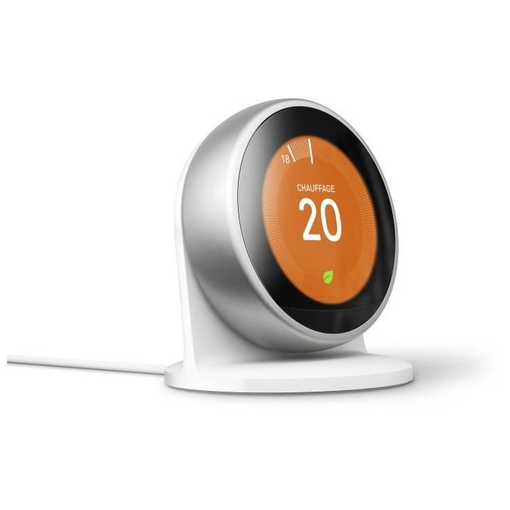 GOOGLE - Thermostat - Nest Learning Thermostat Stainless Steel
