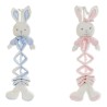 Jouet Peluche DKD Home Decor Rose Bleu ciel Musical Lapin 19 x 8 x 27 cm (2 Unités) (2 pcs)