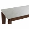 Table d'appoint DKD Home Decor Blanc Marron Céramique noyer (120 x 39 x 77 cm)