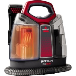 BISSELL 36988 Spotclean Pro Heat - Nettoyeur sol a eau portatif - 2 réservoirs 1,1L et 1,4L - Brosse 8cm - Technologie Heatwave