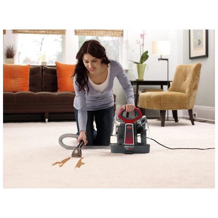 BISSELL 36988 Spotclean Pro Heat - Nettoyeur sol a eau portatif - 2 r