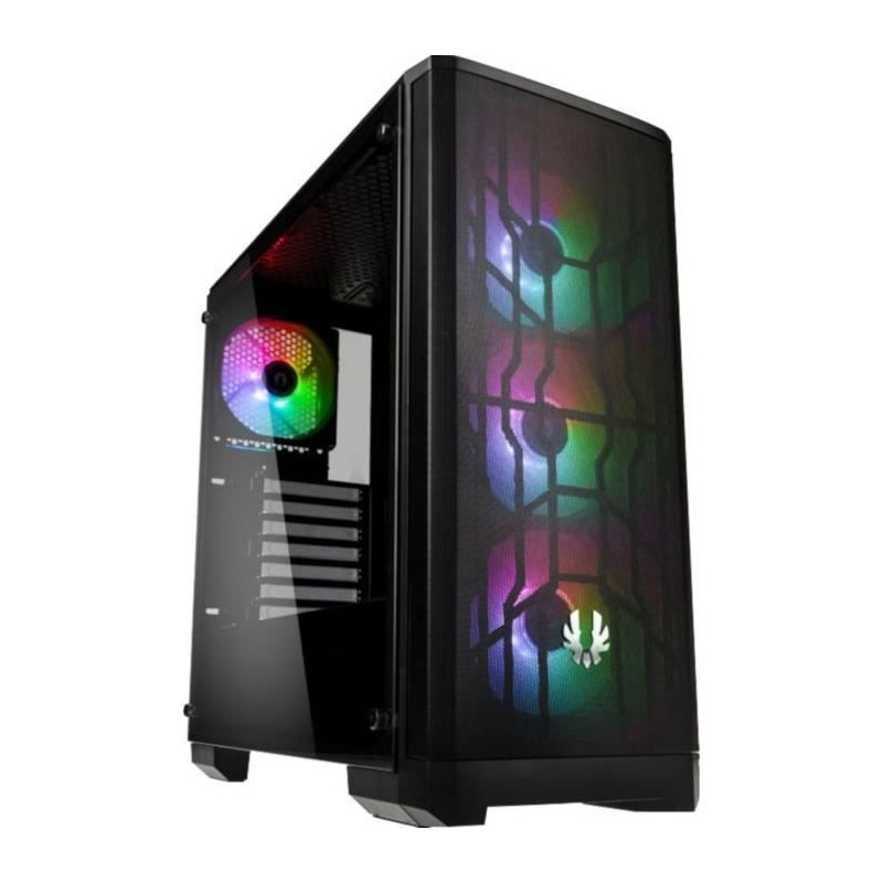 BITFENIX Nova Mesh TG 4ARGB (Noir) - Boitier sans alimentation - Moyen tour - Format E-ATX