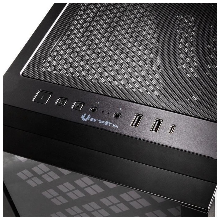 BITFENIX Dawn TG (Noir) - Boitier sans alimentation - Moyen tour - For