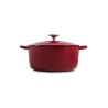 BK Cookware H6072.524 BK Bourgogne Cocotte en Fonte - Ronde - 24 cm - 4.2L - Revetement émaillé - Couvercle avec Anneaux