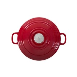 BK Cookware H6072.524 BK Bourgogne Cocotte en Fonte - Ronde - 24 cm - 4.2L - Revetement émaillé - Couvercle avec Anneaux