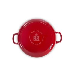 BK Cookware H6072.524 BK Bourgogne Cocotte en Fonte - Ronde - 24 cm - 4.2L - Revetement émaillé - Couvercle avec Anneaux