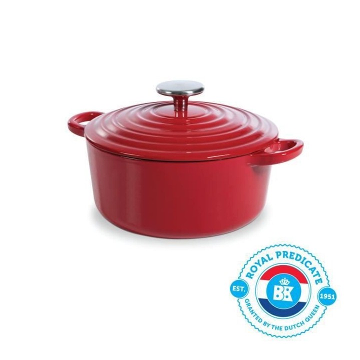 BK Cookware H6072.520 BK Bourgogne Cocotte en Fonte - Ronde - 20 cm -