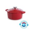 BK Cookware H6072.520 BK Bourgogne Cocotte en Fonte - Ronde - 20 cm - 2.5L - Revetement émaillé - Couvercle avec Anneaux