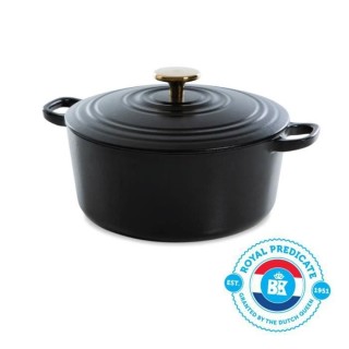 BK Cookware H6079.528 BK Bourgogne Cocotte en Fonte - Ronde - 28 cm -