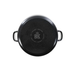 BK Cookware H6079.528 BK Bourgogne Cocotte en Fonte - Ronde - 28 cm - 6.7L - Revetement émaillé - Couvercle avec Anneaux