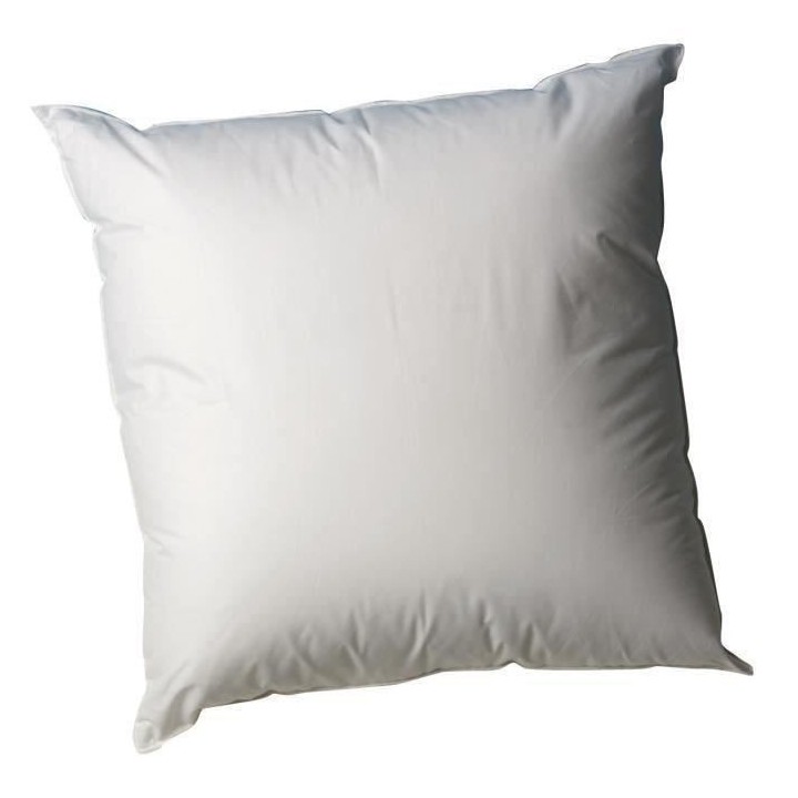 BLANREVE Oreiller en coton - 60 x 60 cm - Blanc