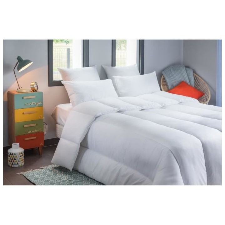 BLANREVE Couette tres chaude Percale - Anti-acariens - 420g/m² - 240x