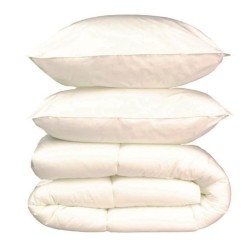 BLANREVE Pack Couette chaude et Oreiller Percale - Anti-acariens - 140x200cm