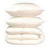 BLANREVE Pack Couette chaude et Oreiller Percale - Anti-acariens - 140x200cm