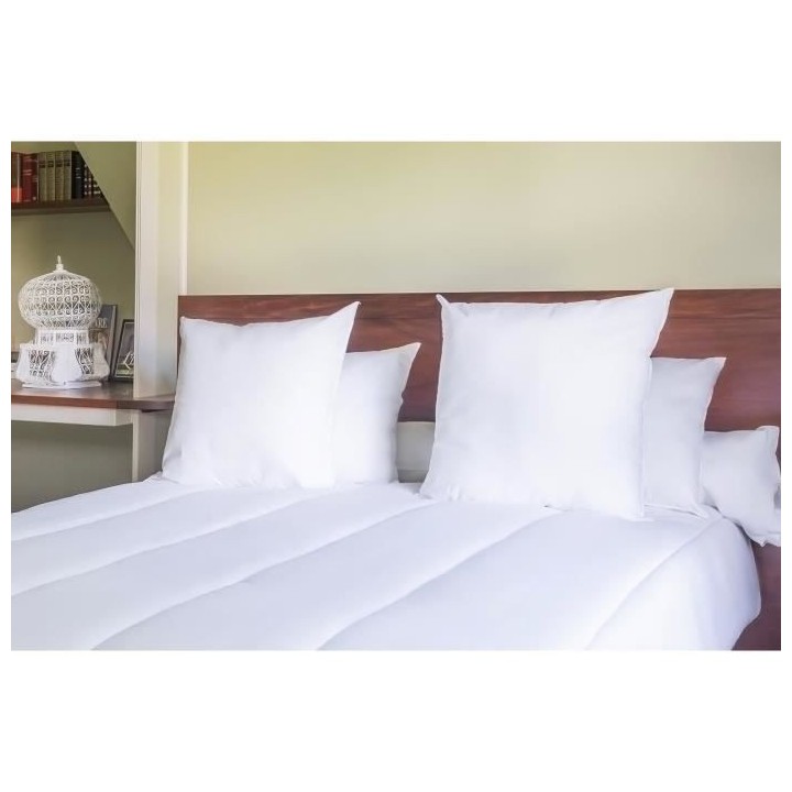 BLANREVE Pack Couette chaude et Oreiller Percale - Anti-acariens - 140