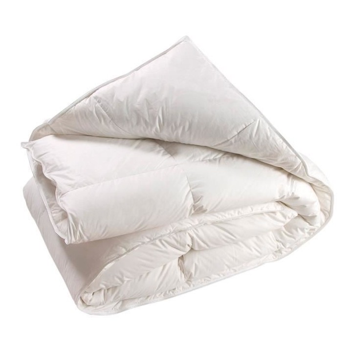 BLANREVE Couette Naturelle Duvet Percale de Coton - Anti-acariens - 22