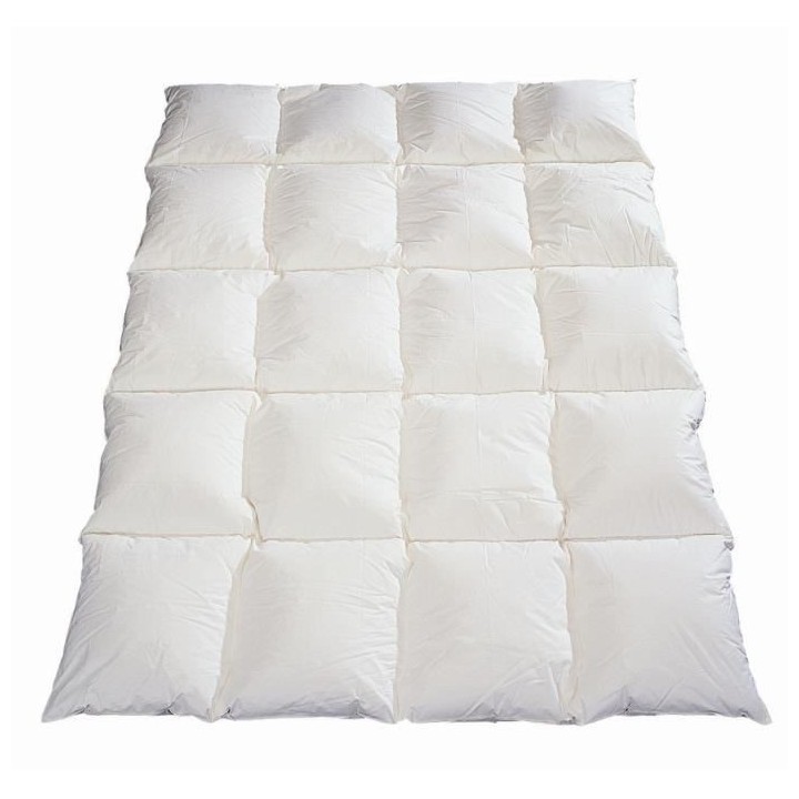 BLANREVE Couette Naturelle Duvet Percale de Coton - Anti-acariens - 22