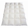 BLANREVE Couette Naturelle Duvet Percale de Coton - Anti-acariens - 220x240cm