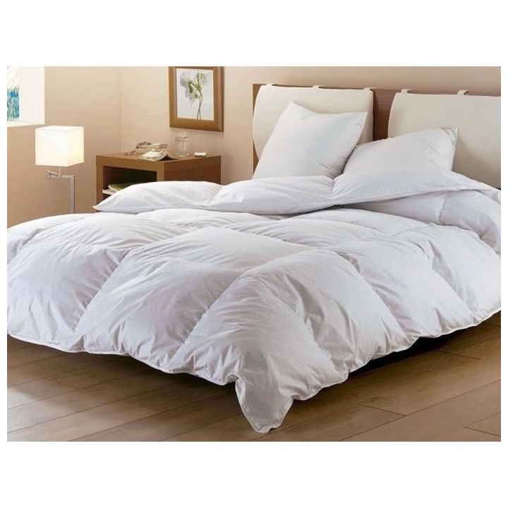 BLANREVE Couette Naturelle Duvet Percale de Coton - Anti-acariens - 24