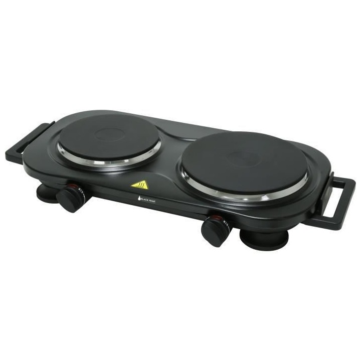 BLACKPEAR BHP 004 Plaque de cuisson - 2 feux - 2250 W - Noir