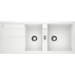 BLANCO Metra 8S - évier - SILGRANIT - 2 cuves - 1 égouttoir réversi