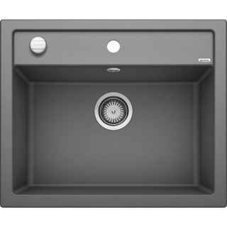 évier cuisine Silgranit© gris rocher 61,5 x 51cm, a encastrer ou int