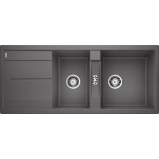 BLANCO Metra 8S - évier - SILGRANIT - 2 cuves - 1 égouttoir réversi