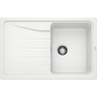 �évier cuisine Silgranit© blanc 78 x 50 cm, a encastrer, 1 cuve é