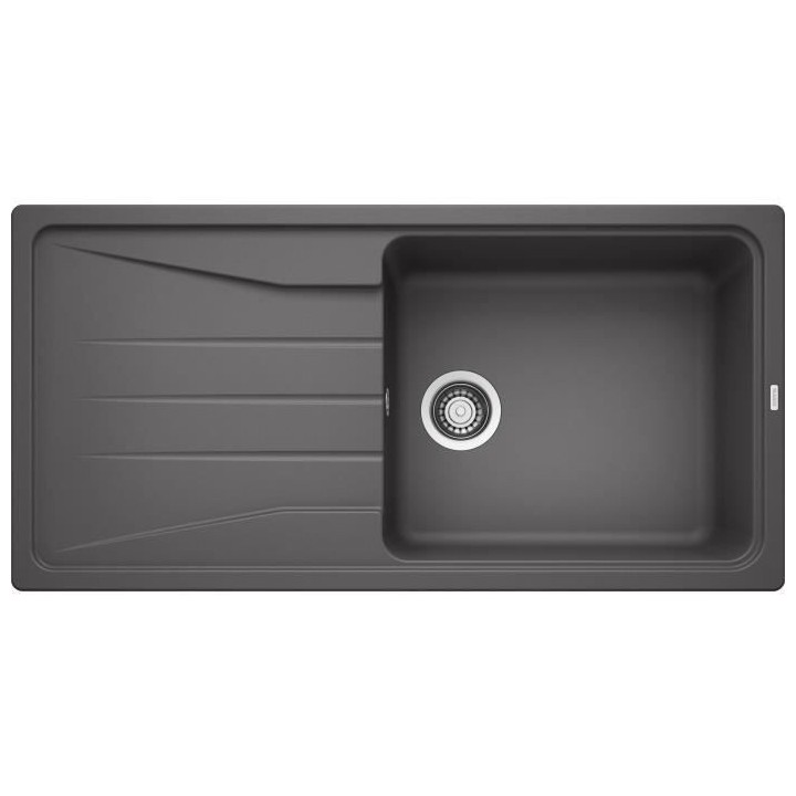 �évier cuisine Silgranit© gris rocher 100 x 50 cm, a encastrer, 1