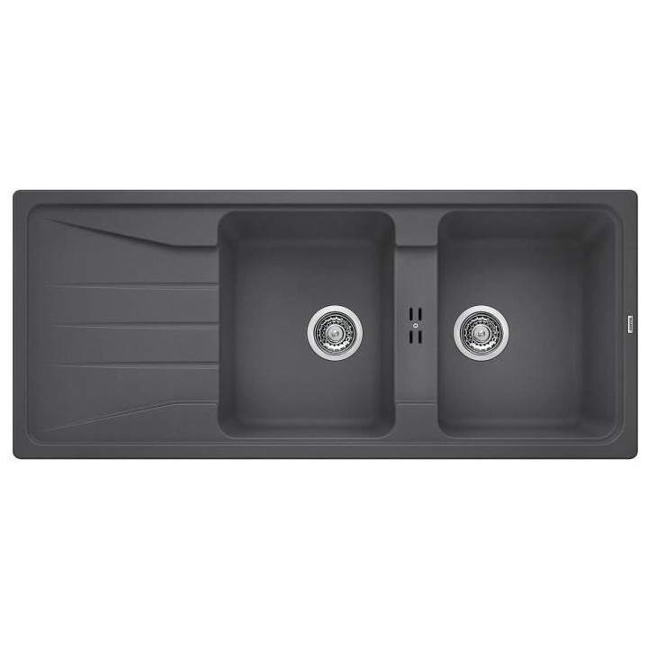 �évier cuisine Silgranit© gris rocher 116 x 50 cm, a encastrer, 2