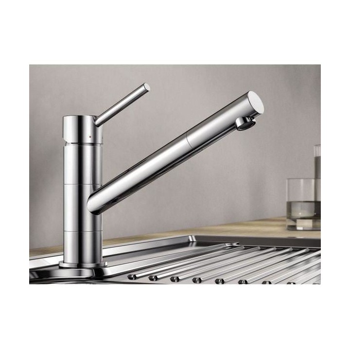 Mitigeur, robinet cuisine, bec droit orientable 360ø, BLANCO KANO, ch