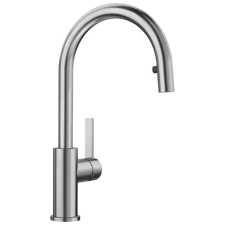 Mitigeur cuisine, bec orientable 190ø, douchette extractible BLANCO C