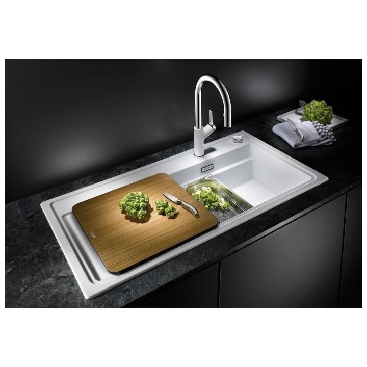 BLANCO Zenar XL6S VapeurPlus - évier - SILGRANIT - 1 cuve - égout a