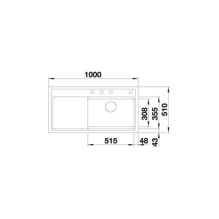 BLANCO Zenar XL6S VapeurPlus - évier - SILGRANIT - 1 cuve - égout a