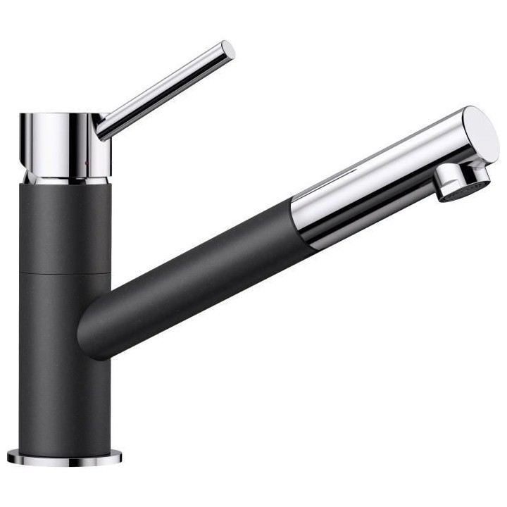 Mitigeur cuisine, bec droit orientable 120ø, douchette extractible, B