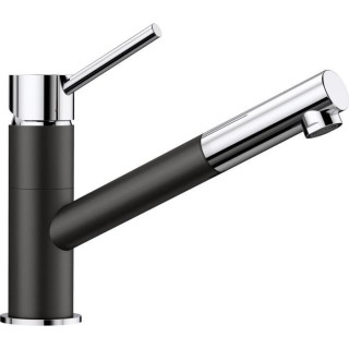 Mitigeur cuisine, bec droit orientable 120ø, douchette extractible, B