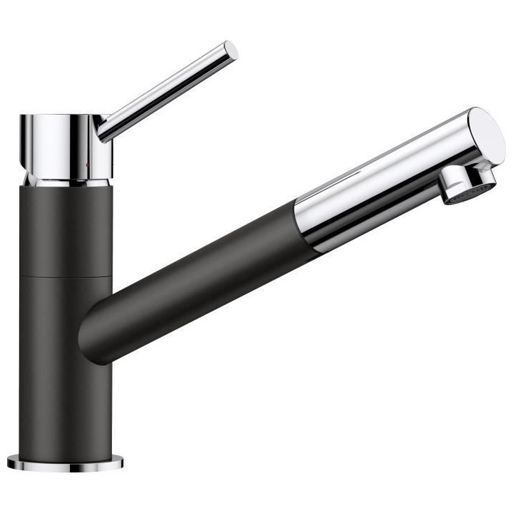 Mitigeur cuisine, bec droit orientable 120ø, douchette extractible, B